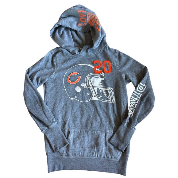Victoria’s Secret Pink NFL Chicago Bears Gray Hoodie Sweatshirt Size Small - Picture 1 of 5